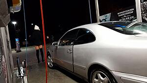 Car Wash Adventure in Public Outdoor Setting