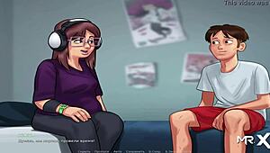 Oon koukussa seksiin pullean tytön kanssa, jolla on kuulokkeet e4 95