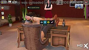 Fashion Business character takes a hot shower in episode 1 scene 94