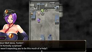 Karryn's Prison Hentai Game Ep 12: ROUGH THREESOME with Slime Monster and Thug!