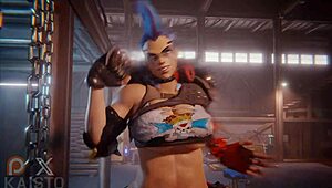 Junker Queen Catches Thief and Dominates Him with Wild Action