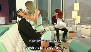 The bachelorette party with celebrities in 3d hentai