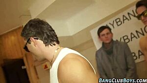 Watch these muscular Europeans suck dicks in a wild gay orgy?