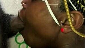 Venezuelan Ebony Girl Sucks Big Cock Then Anal Fucks