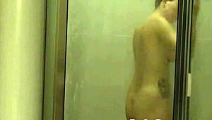 Voyeur Spying Zooming In on Amateur Shower Hair Washing - Lelu Love