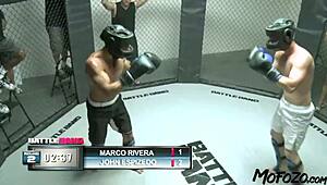 ¡Oh sí, salpica esas tetas con corrida en el garaje, tú rudo amante de mamis!