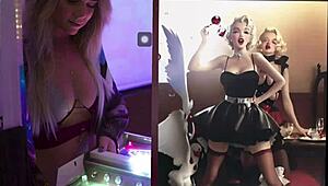 Manic Sabrina Engages In Bizarre Pinball Fetish Activities