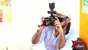 A stunning redhead Peruvian with big tits undergoes a sensual casting