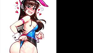 D.Va Overwatch Compilation Rule 34 Hentai