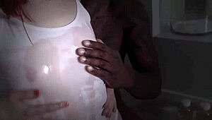 Black Guy Stretches Alexa Nova's Tight Pussy with Monster Cock