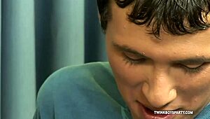 Twink Latinos Simon and Nicolas Getting Down in College Fun.