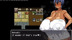 Tanned Girl Natsuki Loves Huge Bukkake In Hentai Game Ep 29