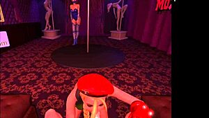 Cammy white rides cock in virtual reality game cosplay with crazy reality fight costumes bunny