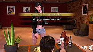 In Fashion Business, girlfriend helps friend with man in 3D anime hentai