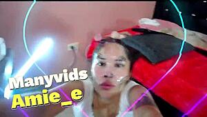 Slut Chokes Him With Rough Deepthroat Spit