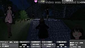 Serika se expune goală sub palton afară