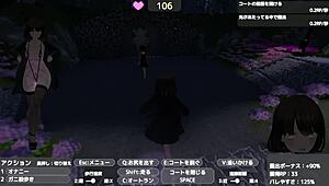 Serika exposes herself in naked coat outdoors