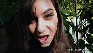 Romanian Babe Takes Massive Cock In Public Ass