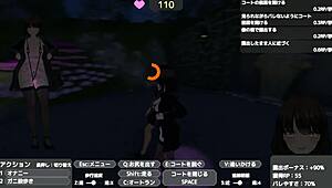 Serika exposes herself in naked coat outdoors