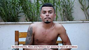 Dotado fucks safado in the woods with cum