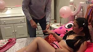 South American bunny savors thick veiny cock in wild deepthroat session