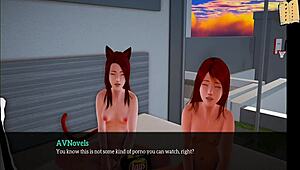 oh wow, licking big ass in my new family 271 anime with shaved pussy!