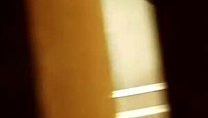 Spying on prostitute shaving her hairy pussy