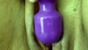 s nasty banana whore gets wild with that cupcake in filthy food play 😈