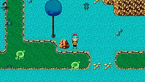 bulma says, 'watch my adventure with monsters'