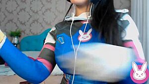 hey, wanna hear asmr roleplay with cosplay dva overwatch gamer?