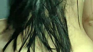 Long-haired cowgirl teen with big ass rides hard. Her moans echo as creampie drips down.