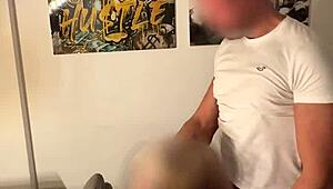 Having fun with my wife on the dining table, enjoying some intimate moments together in a european couple setting.
