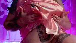 high heels striptease undressing hairy pussy