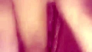 The hot wife masturbates with toys and dildo