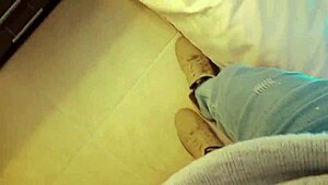 latina stepmom shows big tits and ass in leggings then sucks two cocks 😈