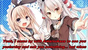 amatsukaze and shimakaze give dual anime joi instructions