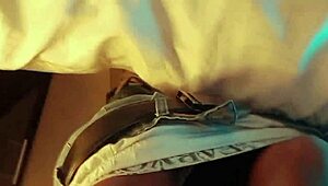 latina stepmom shows big tits and ass in leggings then sucks two cocks 😈