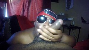 Ebony BBW Nerd Sloppily Deepthroats Monster Black Cock