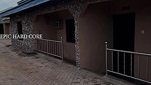 Does the sexy nigerian girl get a hot fuck from behind?