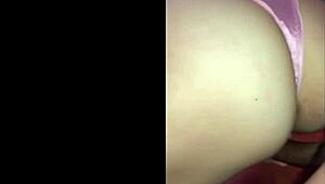 Why does this French slut deepthroat in pink satin panties?