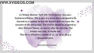 This F4M femdom JOI is part 8 of 12.