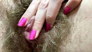 I Came Twice with My Close-Up Hairy Pussy! Big Clit and Dripping Wet Orgasm Hit Hard!