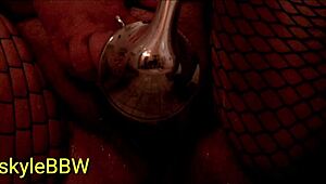 Itskyliebbw enjoys bbw shower play in fishnets and stockings.