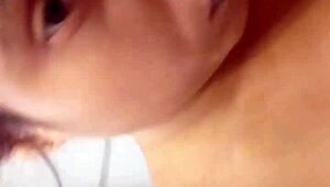 Ginger Paris Dirty Masturbation In Neon Orange Lingerie