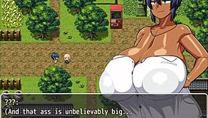 Tanned girl natsuki hentai game ep 2 pervy carpenter massages massive boobs