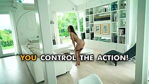 Sibyl starts her morning with a sexy ritual of riding hard.