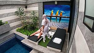 I Call Room Service Girl for Blowjob in Private Suite Until I Finish