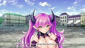 Stealing a monster girl harem episode five features an amazing blowjob scene in anime hentai