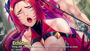 Stealing a monster girl harem episode five features an amazing blowjob scene in anime hentai
