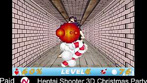 Hentai Shooter Unleashes Big Tits At Christmas Party Monster Fuck